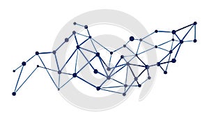 Complex Neural Network: Interconnected Data Pathways, vector design Generative AI