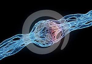 Complex neural network structure illustration
