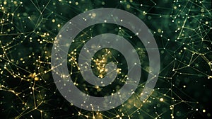 Complex Plexus Structure Connection Network, Abstract Digital Background, Futuristic Technology System