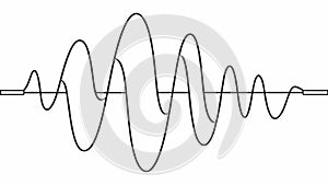 Complex Sound Wave Pattern, Digital Audio Analysis, vector design Generative AI