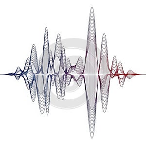 Complex sound wave pattern