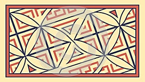 Complex Triangular Geometric Abstract Pattern Vector, vector design Generative AI