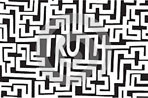 Complex truth as an intrincated maze
