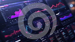 Futuristic Data Visualization Interface