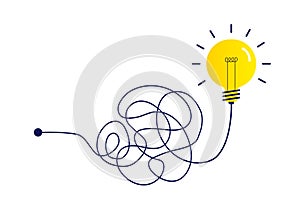 Complex way from start to idea photo