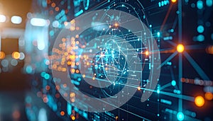 Cybernetic Data Visualization on a Digital Display