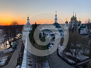 Complex of white orthodox churches