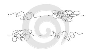 Complex wrong way with messy lines