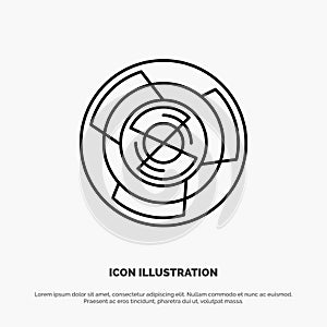 Complexity, Business, Challenge, Concept, Labyrinth, Logic, Maze Line Icon Vector