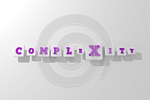 Complexity, business keyword. For web page, graphic design, texture or background