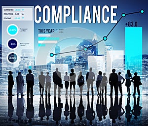 Compliance Procedure Regulations Risk Strategy Concept