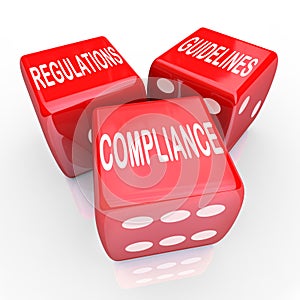 Compliance Regulations Guidelines Three Dice Words