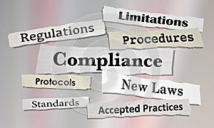 Compliance Regulations Laws Rules News Headlines photo