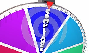 Compliance Rules Game Show Spinning Wheel