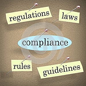 Compliance Rules Regulations Laws Guidelines Bulletin Board