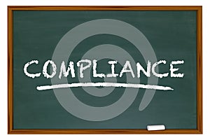 Compliance Training Education Rules Laws Chalkboard