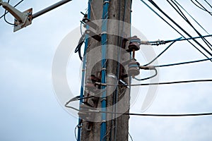 Complicated arrangement of electric wire