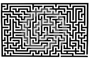 Complicated labyrinth