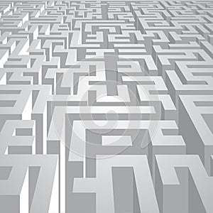 Complicated labyrinth corridors