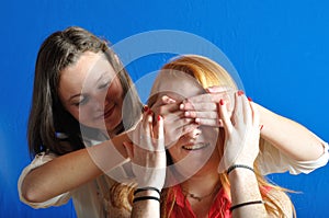 Complicity between two teens photo