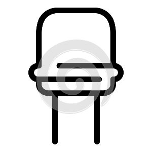 Component capacitor icon, outline style