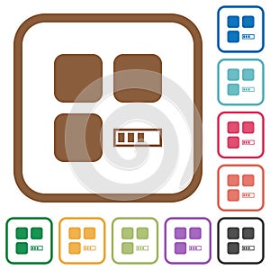 Component processing simple icons