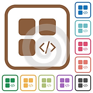 Component programming simple icons