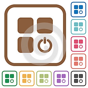 Component switch simple icons