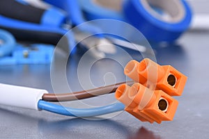Component and tools for electrical installation