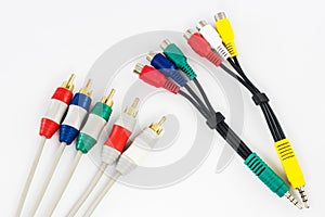Component video and audio cable