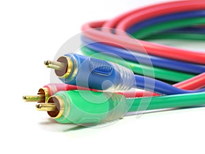 Component video cable 3 RCA jack photo