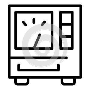 Component voltage regulator icon, outline style