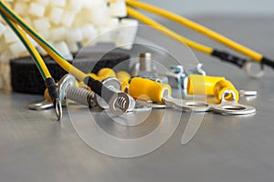 Components and accessories used in electrical installations