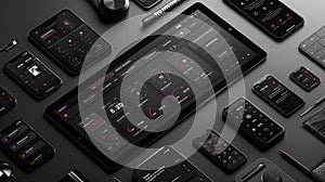 components of computing power on a chip . the concept of next-generation computer technology 3d render