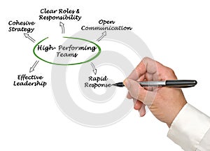 Characteristics of high-performing team photo