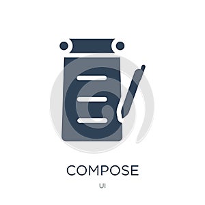 compose icon in trendy design style. compose icon isolated on white background. compose vector icon simple and modern flat symbol