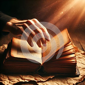 Calm Focus on Ancient Wisdom, Generative AI.