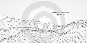 Composed of particles swirling abstract graphics