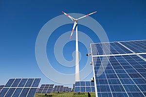 Composing sustainable energies wind and sun