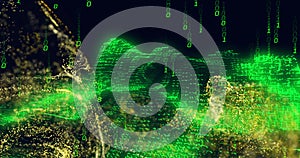 Composite of binary coding and data processing