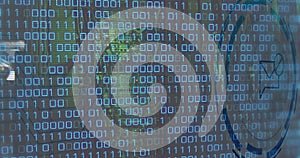 Composite of binary coding and data processing over computer servers