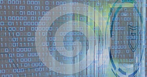 Composite of binary coding and data processing over computer servers