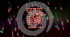 Composite of binary coding and green qr code