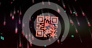 Composite of binary coding and green qr code