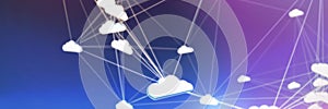 Composite image of abstract image of cloud computing symbol