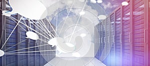 Composite image of abstract image of speech bubble