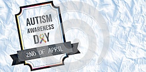 Composite image of autism awareness day