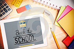 Composite image of back to school