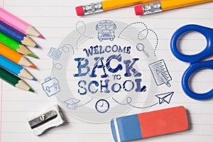 Composite image of back to school