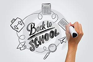 Composite image of back to school